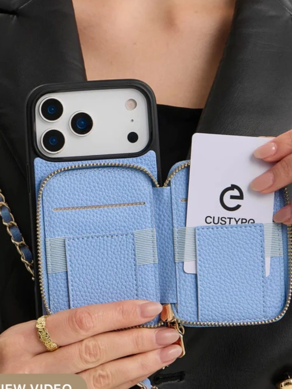 NTW Custype  Magnetic Wallet Phone CaseAllure Chain Series- iPhone 17 ProMax-